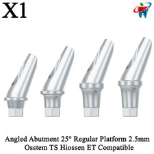 1pcs Prosthetic Anguled Abutment 25° RP 2.5mm Oss tem TS Compatible Dental Lab