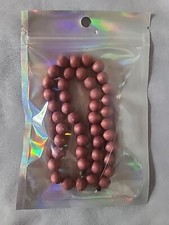 Philipines Hand Dyed Wood Beads 3/8 Inch Wooden Crafting Beads New 16 Inch Lot