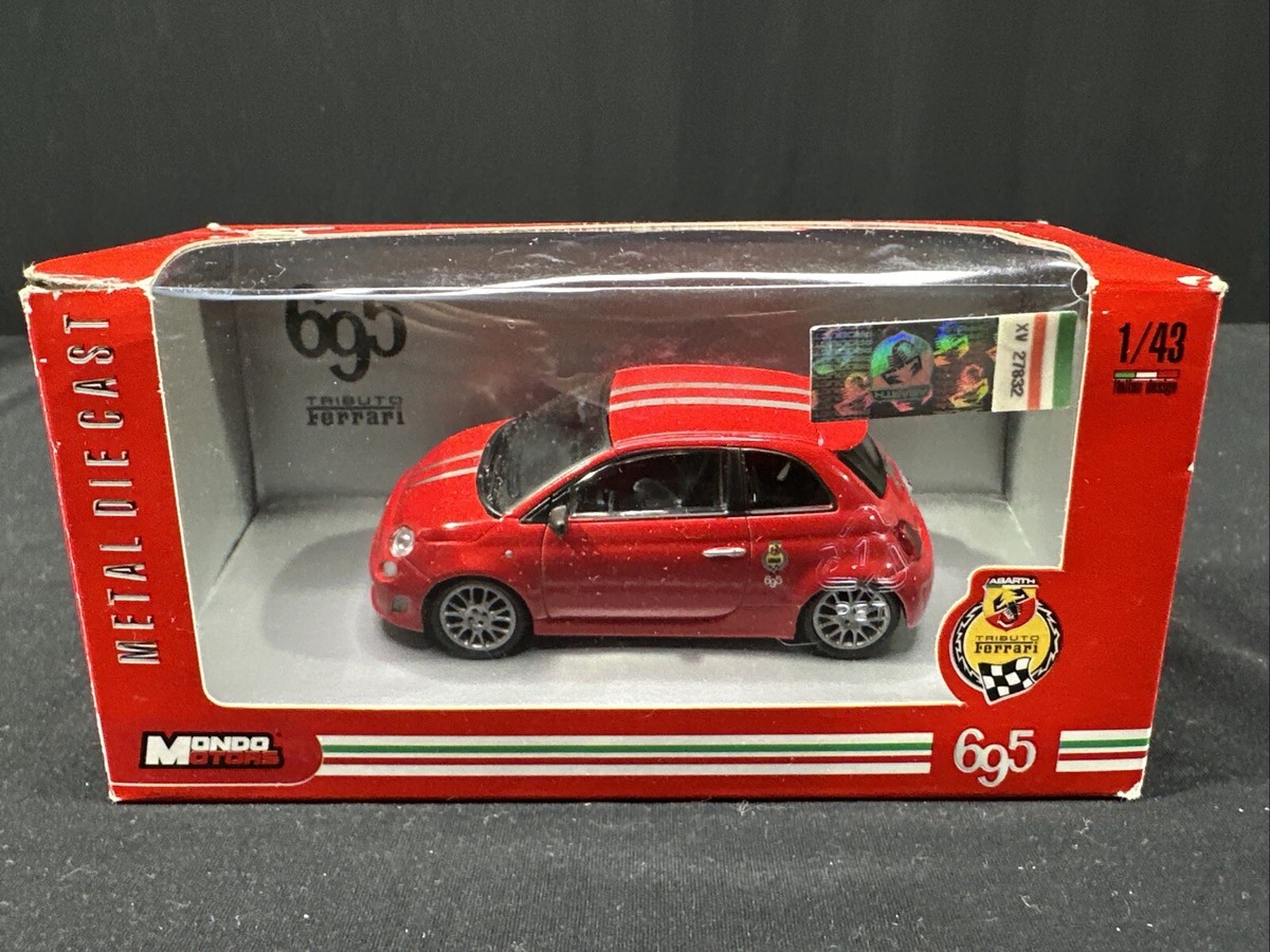 Mondo Motors 1/43 Abarth 695 Tributo Ferrari Diecast Car Red | eBay