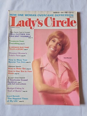 1974 March LADY'S CIRCLE Carol Burnett Treasures From Tim Craft (MH352)