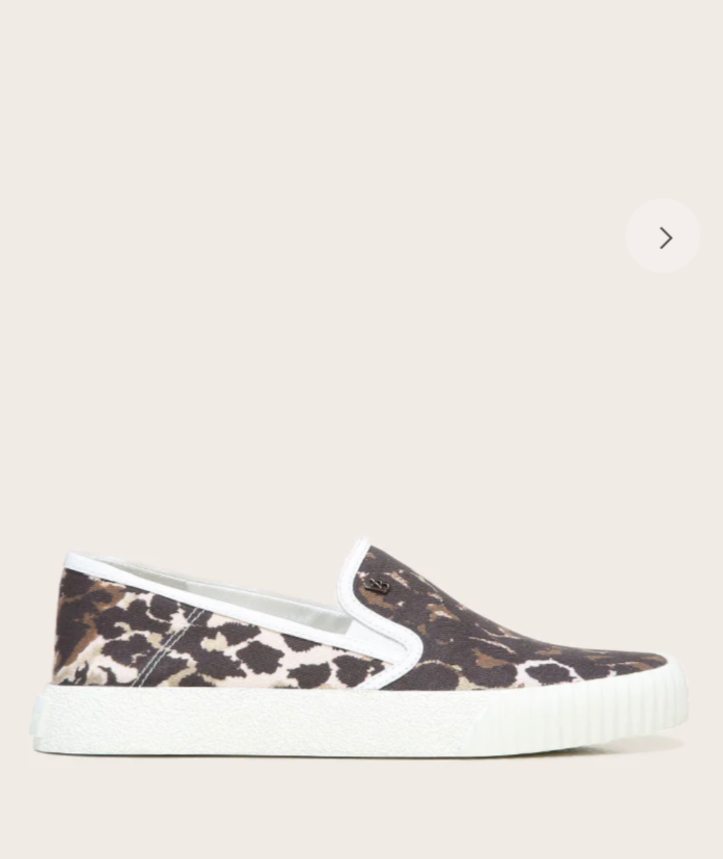 NEW Veronica Beard Panelle Slip On Leopard Print Canvas Sneaker Women's Size 8