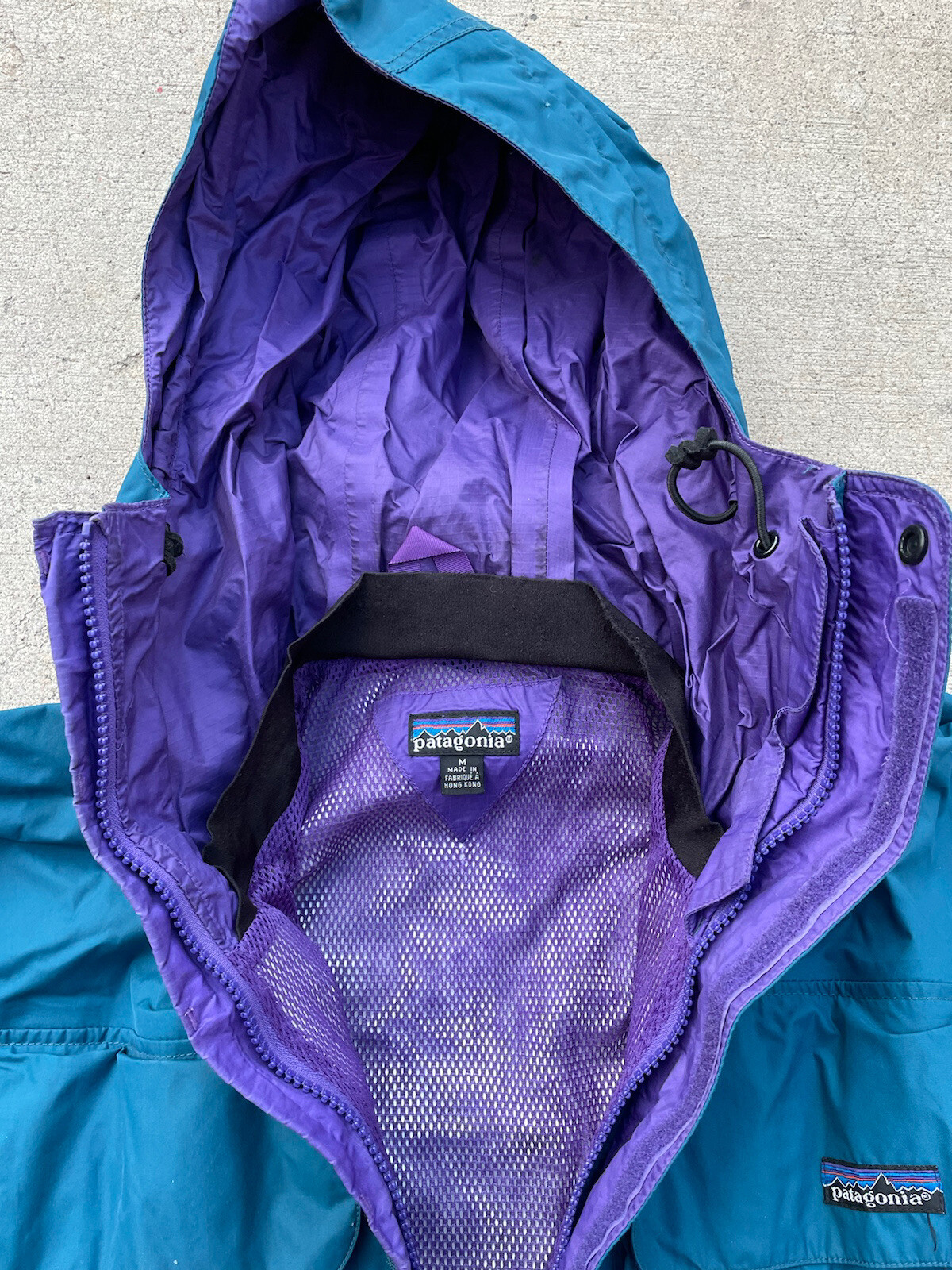 ARC'TERYX Giacca Vintage Patagonia Fly Fishing Conchiglia Cucitura Sigillata Cappotto Owading Uomo Taglia Media