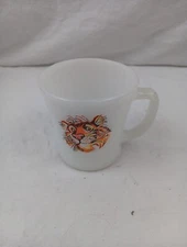  Vintage 1960s Fire King Tony the Tiger Milk Glads Heat Proof Coffee Tea Mug Cup