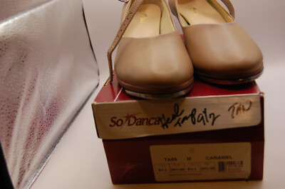 NIB So Danca Tara TA55 1.5''  W Heel Tap Shoe 9.5 L Caramel