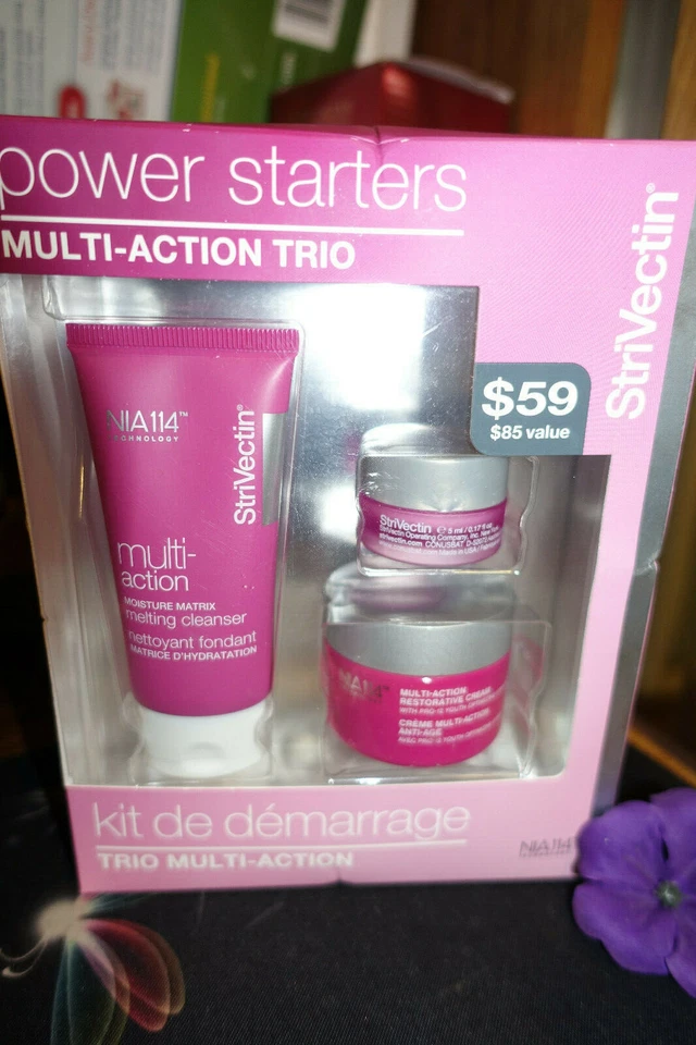 Strivectin Power Starters Multi Acción Trío Crema Limpiador y Crema para Ojos  Foto 4 de 4