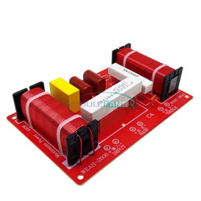 400W 2-Way Audio Speaker Modification Crossover Treble Bass Frequency Divider