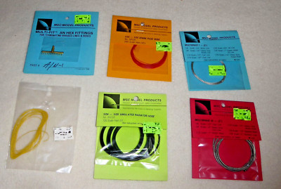 Lot of 6 MSC Model Products Hose & Wire Detailing Supplies
