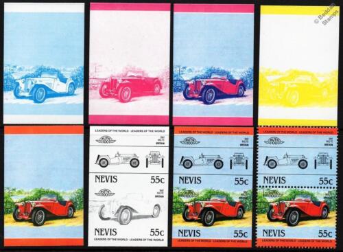 1947 M.G. / MG TC Car Stamps (1984 Nevis Progressive Proofs / Auto 100) - Picture 1 of 1