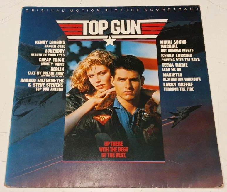 "Top Gun Original Motion Picture Soundtrack" 1986 Aust 1st.Press EX Vinyl LP - Image 2 of 4