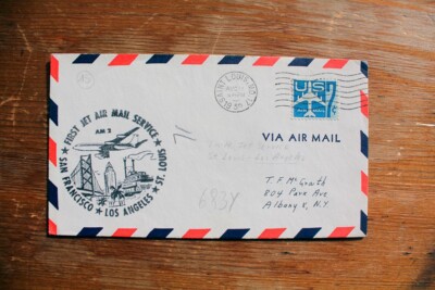 FIRST FLIGHT PAN AMERICAN SAINT LOUIS SAN FRANCISCO (F135188) | eBay