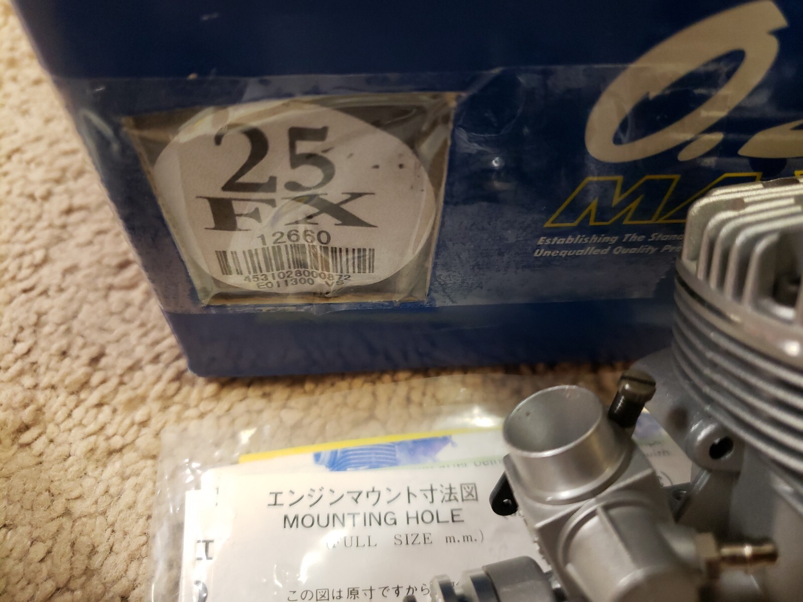 OS Engine - OS max 25 FX Glow motor - New!