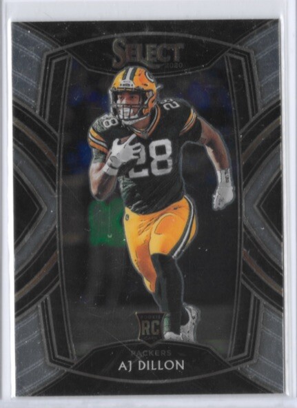 2020 Panini Select Club Level Rookie AJ Dillon #265  Rookie