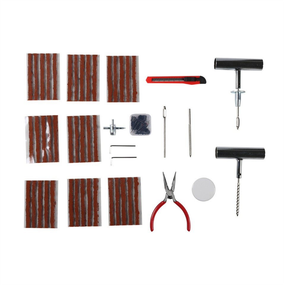 70PCS Tire Repair Kit, Professional Heavy Duty Tire Plug Kit for Car