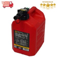 2.5 Gallon Gas Can Portable Fuel Container No-Spill Simple Push Button Control