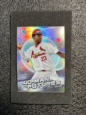 2021 Bowman Chrome Baseball 40-Man Futures #10 Jordan Walker St. Louis Cardinals
