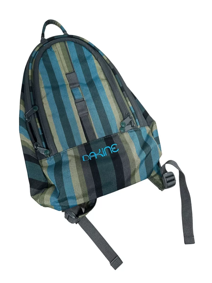 Dakine Cosmo Canvas 6.5L Purple Blue Mini Backpack Organizer Plaid