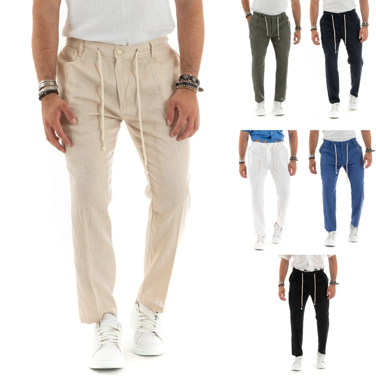 Pantaloni Da Uomo Sean John Vestibilit&agrave; Classica Marrone 42x32 Nuovi Con Etichetta