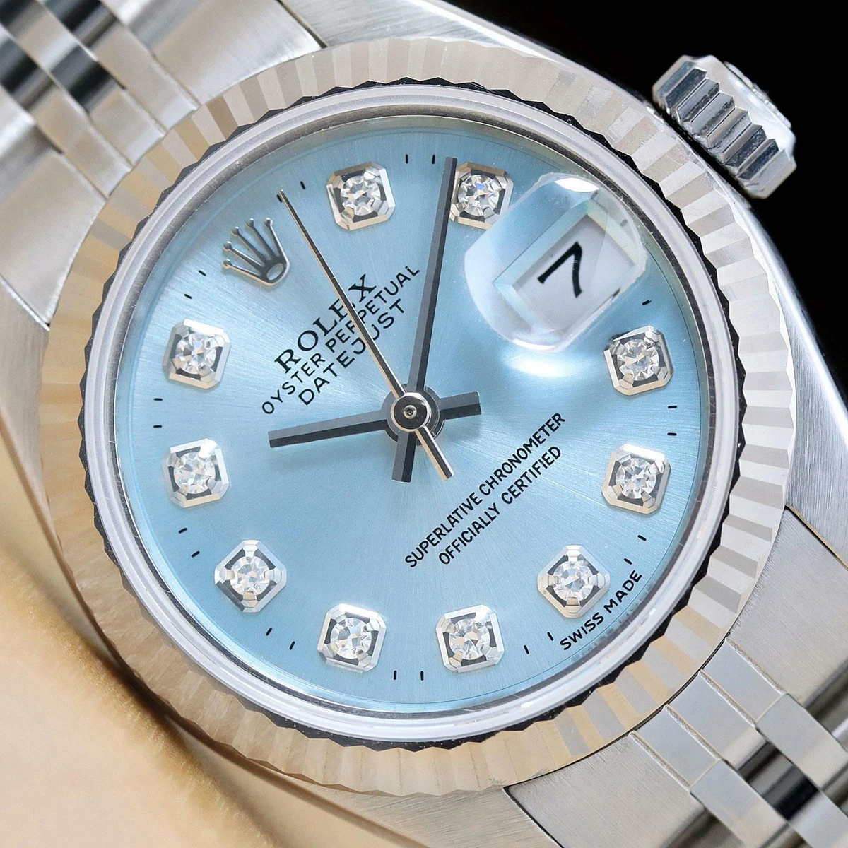 Rolex lady online datejust blue