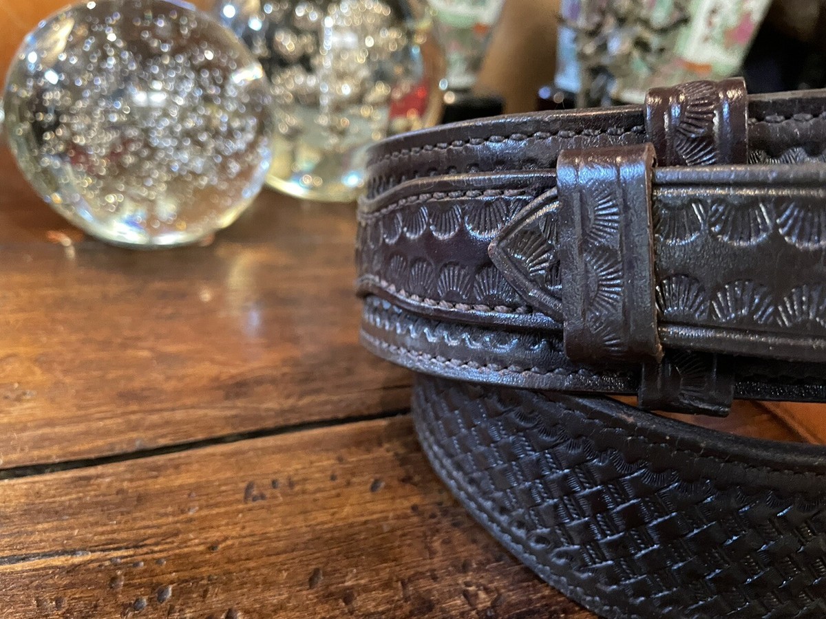 Navajo James Reid style Sterling Silver Turquoise Belt Buckle 36