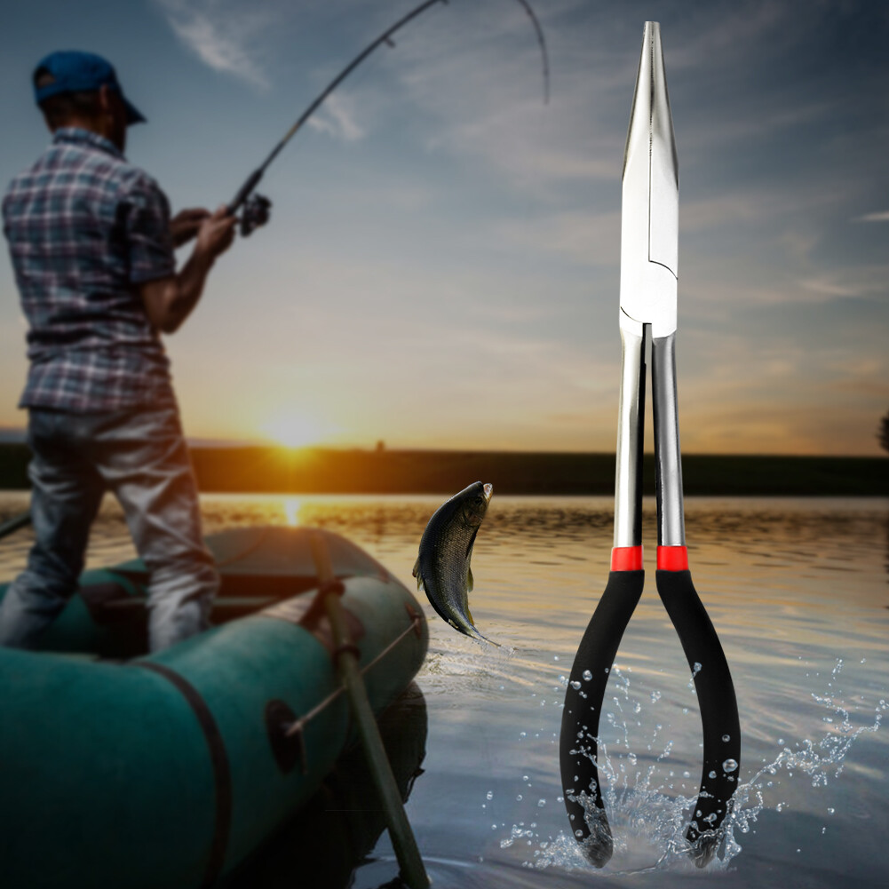 1)Carbon Steel Fishing Hook Remover Removing Plier Scissor Tool