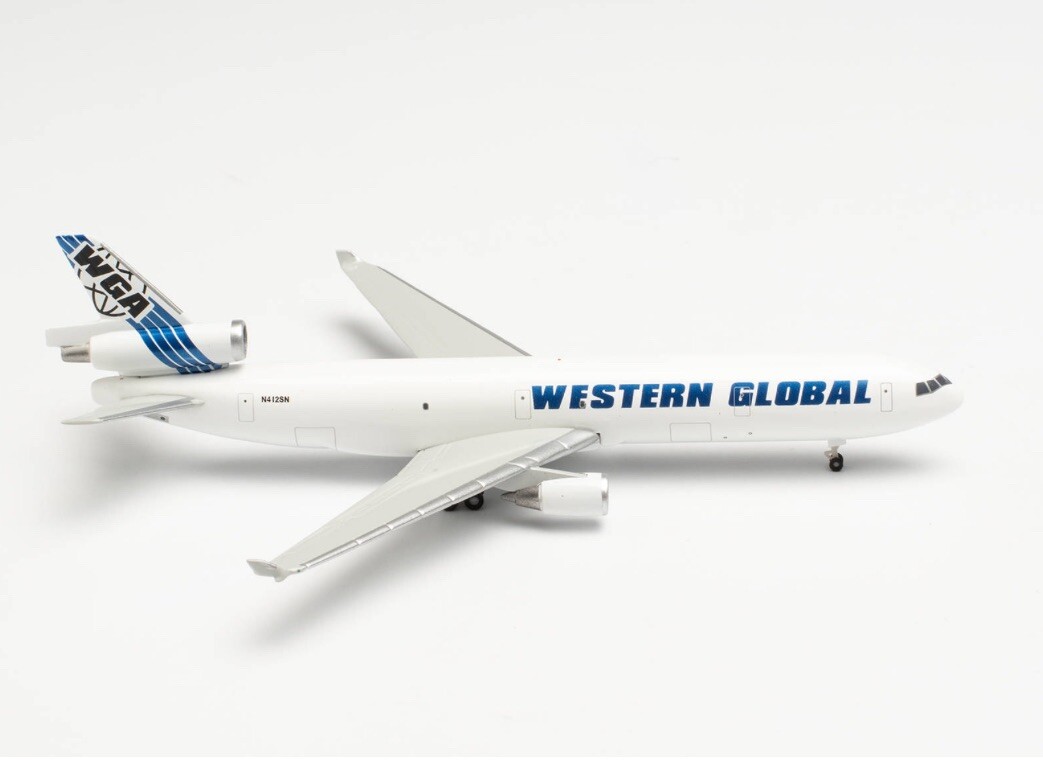 1:500 Herpa Wings Western Global Airlines Mc Donnell Douglas MD