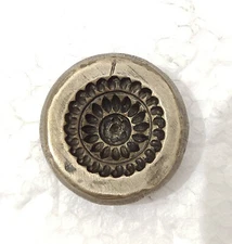 Vintage Bronze Jewelry Die Mold/Mould India Hand Engraved For Jewellery Making