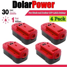 4x for Black  Decker 18V HPB18 18Volt 4.5Ah Battery HPB18-OPE 244760-00 FS18B