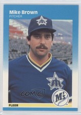 1987 Fleer Factory Set Glossy Mike Brown #583 4h6