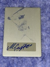 MICHAEL GUPTON 2021 Leaf Perfect Game YELLOW PRINT PLATE Autograph #1/1 SAMFORD