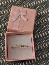 Pandora Sterling Silver November Birth Stone Ring Size 58 Bnwot