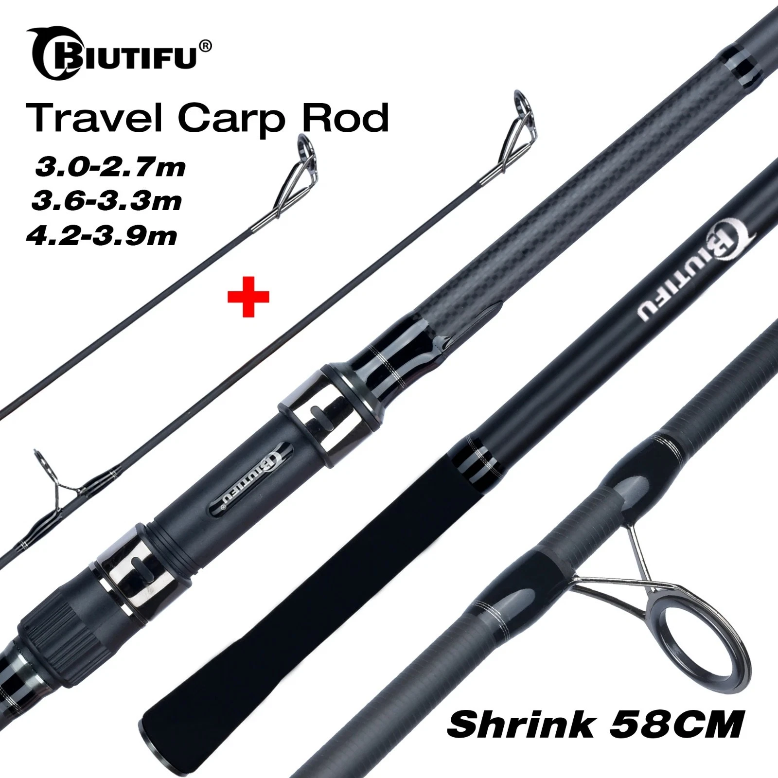Carbon Fiber Carp Fishing Rod 3.5lb Travel Shore Casting Pole
Opens in a new window or tab
