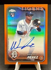 2024 Topps Chrome Update Series Wenceel Perez Auto Orange  /25  #RA-WP  JSCA