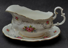 BONE CHINA ROYAL ALBERT TRANQUILLITY GRAVY BOAT AND UNDERPLATE