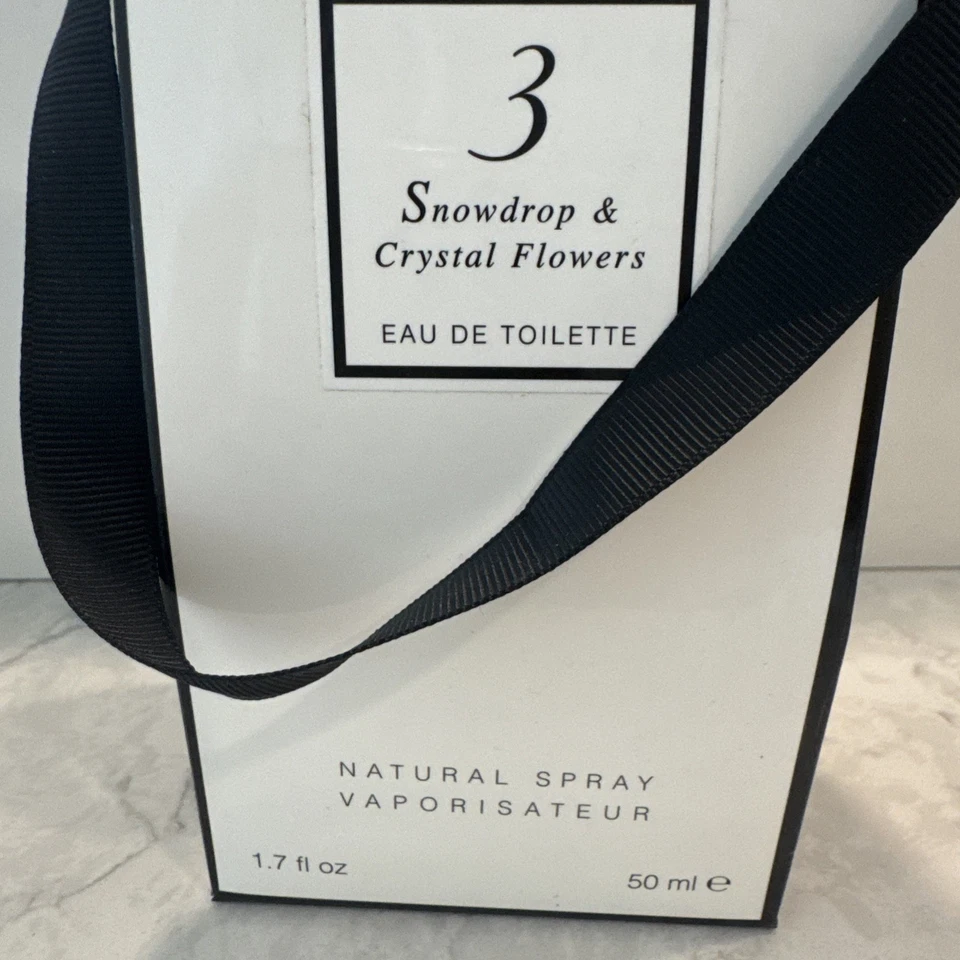 Trish McEvoy 3 Snowdrop & Crystal Flowers 1.7 OZ EAU DE TOILETTE NEW IN BAG - Image 2 of 3
