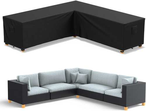 Copertura impermeabile per tavolo da esterno 80 x 80 x 75 cm, Oxford 420D, copertura rettangolare per mobili da giardino, copertura per tavolo da giardino, set di mobili