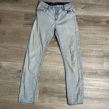 Levi's 502 Youth Regular Taper Black Jeans Size 18 reg w30 L 31 Stretch Denim