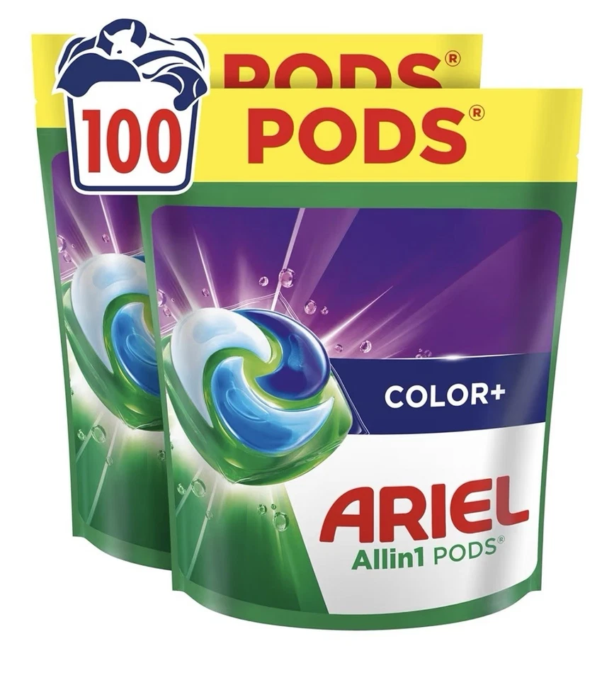 Ariel All in 1 PODS Color+ Waschmittel 100 Waschladungen Farbschutz | 100 Pods - Bild 1 von 1