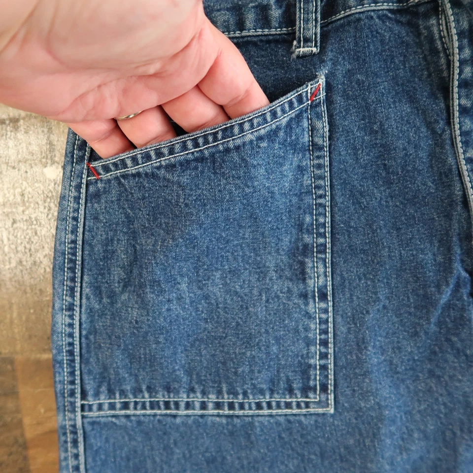 Arizona Jean компании девочек размер 14 джинсовой ткани Jean юбка с карманами шнурка 90-х - Изображение 3 из 4