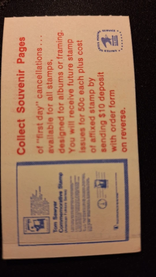 Scott #1623+1-1590, M/F/NH, Flag over Capital, Booklet of 7, 13cent+1-9 cent  - Image 3 of 3