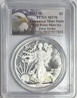 2013-W Silver Eagle Enhanced Mint State MS70 PCGS First Strike