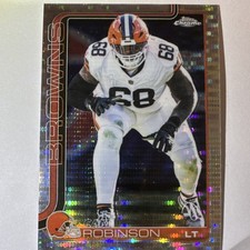 Topps Chrome 2025 Refractor Pulsar #124 Cam Robinson Cleveland Browns Football