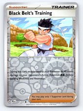 Black Belt's Training 097/131 Prismatic Evolutions Pokemon Reverse Holo LP