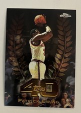 1998 Topps Chrome Basketball Topps 40 Patrick Ewing #T40-2 - Knicks