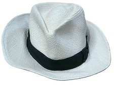Scala Panama Fedora Hat Size L handwoven
