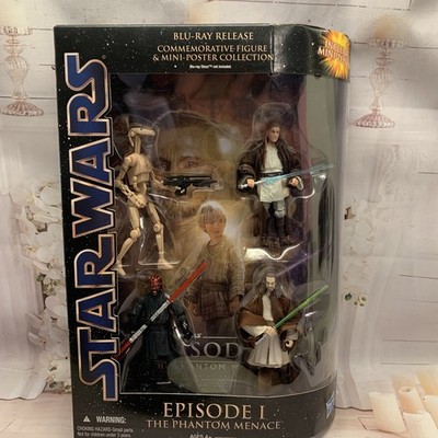 Star Wars Blu-Ray Commemorative Figure Collection Episode I NEW!! Never Opened!