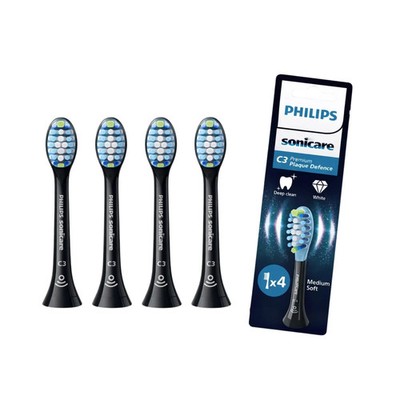 Philips Sonicare C3 Premium Plaque Defence HX9044/33 Bürstenköpfe 4 Stk-Schwarz
