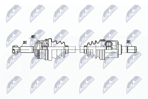 Antriebswelle NTY NPW-HY-603 FüR Hyundai Accent 3 MC GLS-image