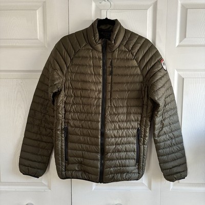 Superdry Sub Arctic Real Down Puffer Olive Green Jacket M Quilted Packable