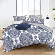Ultra Soft Paisley Duvet Cover Twin Size, Printed Bedding Set 2 Pieces, Comfy Fa