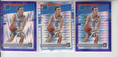 3 - 2020-21 Optic ALEKSEJ POKUSEVSKI Purple Shock, Silver + Pulsar, Thunder 167